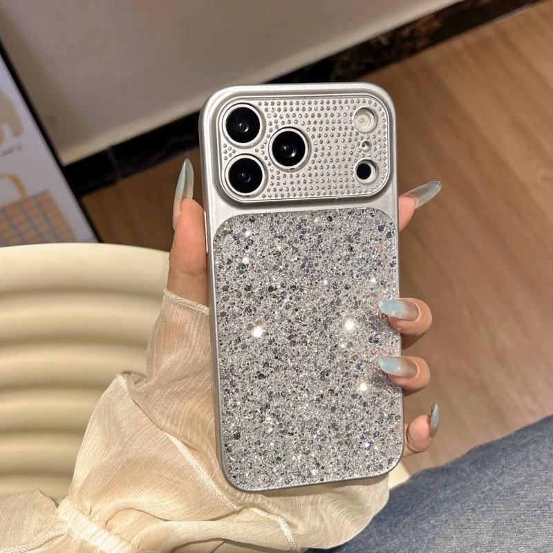 Tablet Accessories Aesthetic - Блестящий чехол для телефона с большим