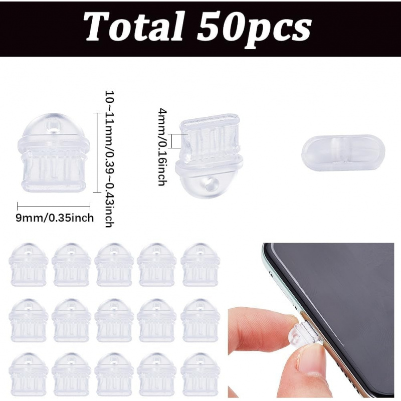 50 шт. Прозрачные заглушки Typ – обзор и цена Tablet Cover Accessories