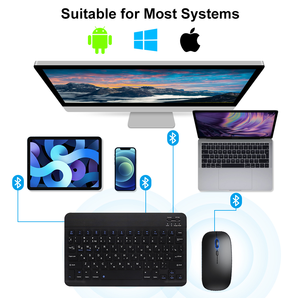 Bluetooth-клавиатура и мышь дл – обзор и цена Android Tablet Gaming Accessories